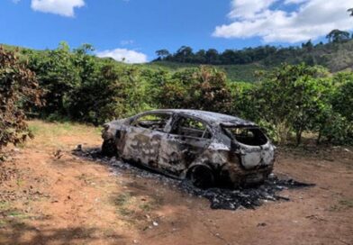 Carro incendiado com um corpo dentro – Homem foi preso