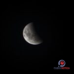 Veja como ficou a lua em Itabira durante o eclipse de ontem 27/08/2026